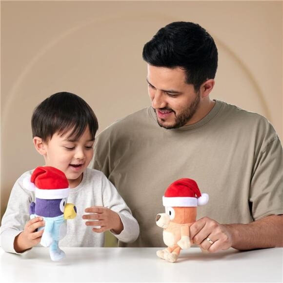 7-8" Plush Soft Toy Bundle Includes Festive and Bingo Christmas Holidays Season - Picture 2 of 8